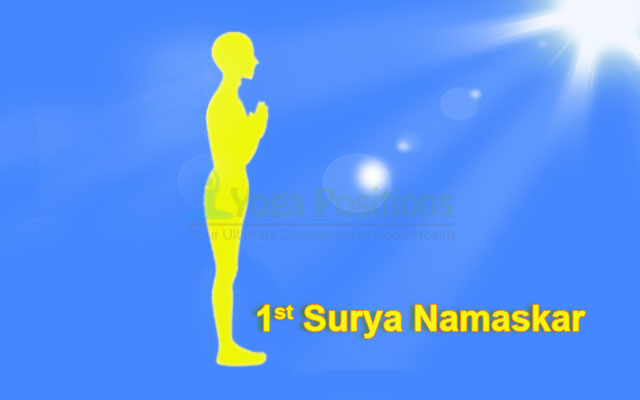 1st Surya Namaskar Position